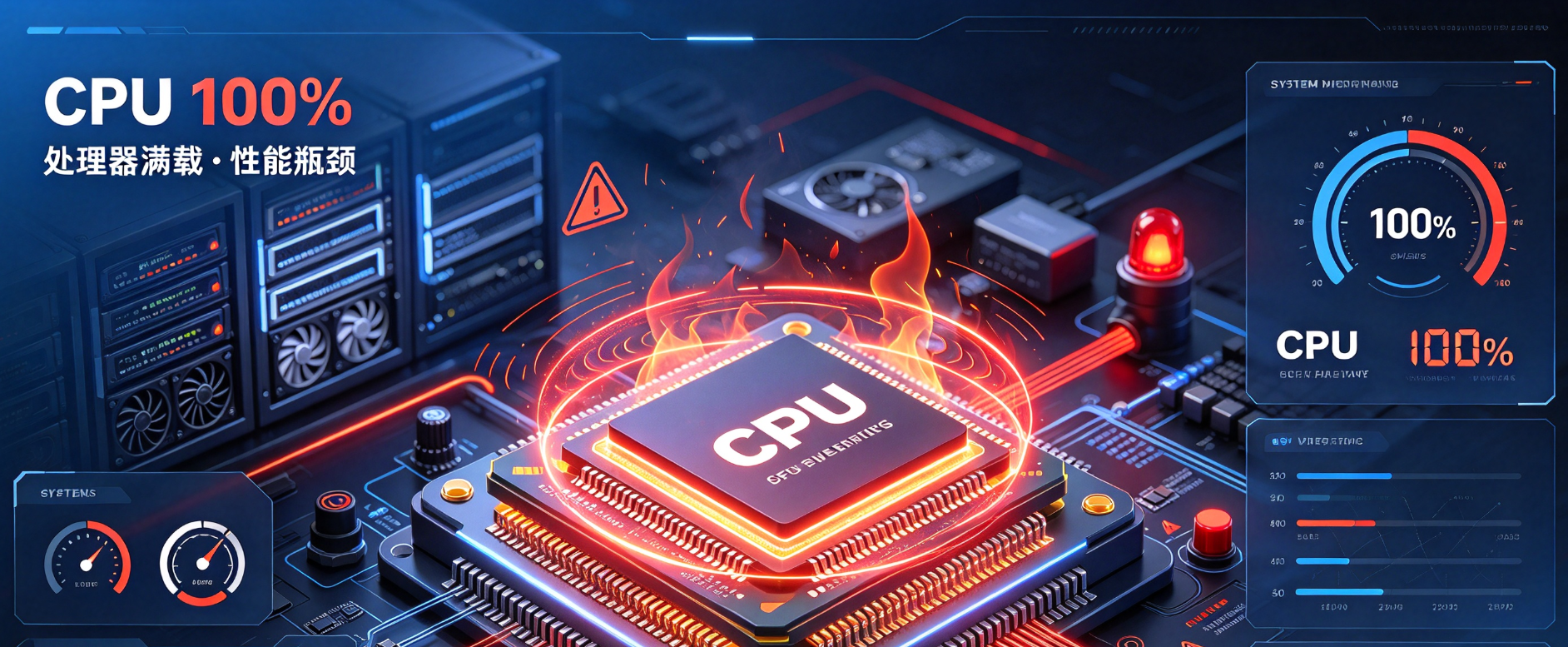 服务器CPU占用100%怎么排查？从top到perf的全链路诊断路径